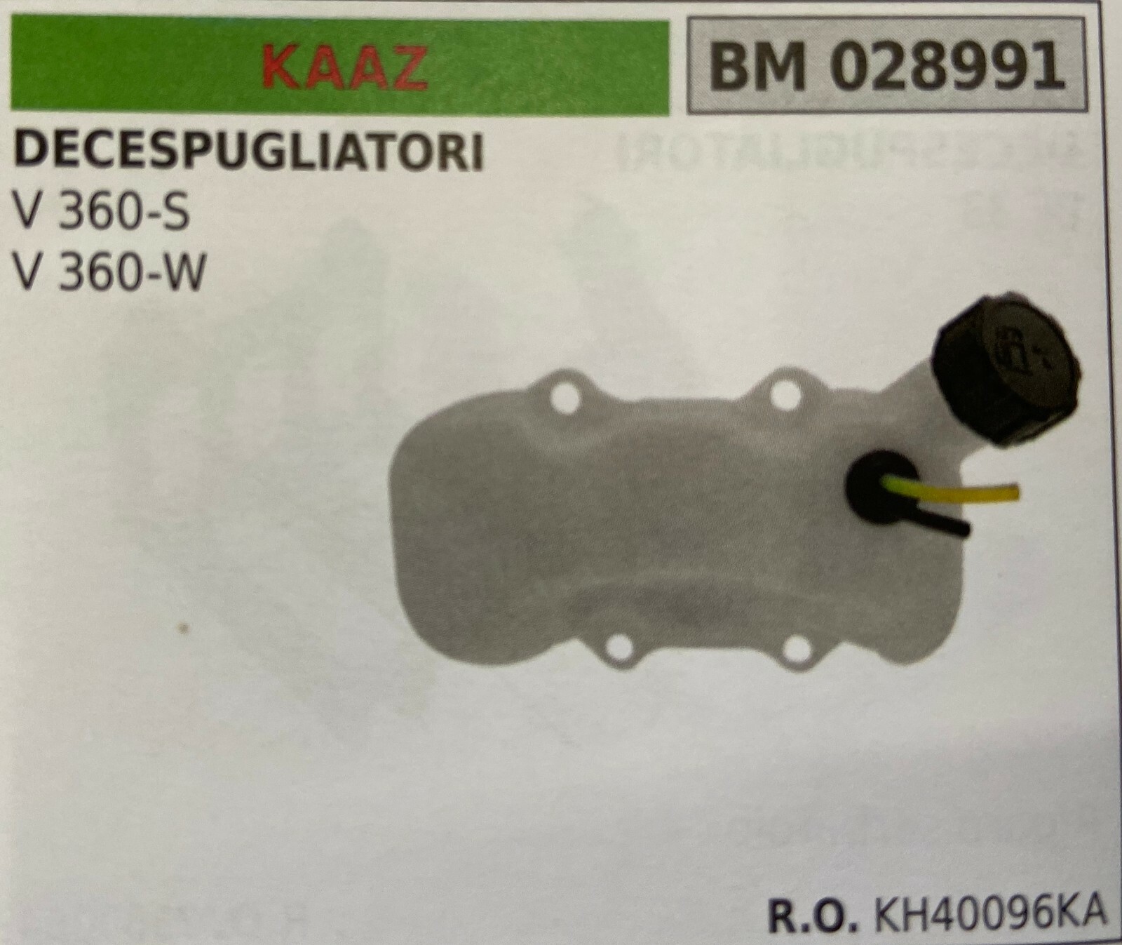 Serbatoio Benzina per Kaaz V360 Originale Brumar BM028991