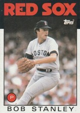 FREE SHIPPING-MINT-1986 (RED SOX) Topps #785 Bob Stanley PLUS BONUS CARDS