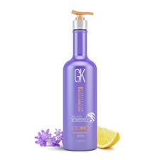 GK HAIR Silver Bombshell Purple Shampoo 24oz Tones Brass & Hydrates Blonde Hair