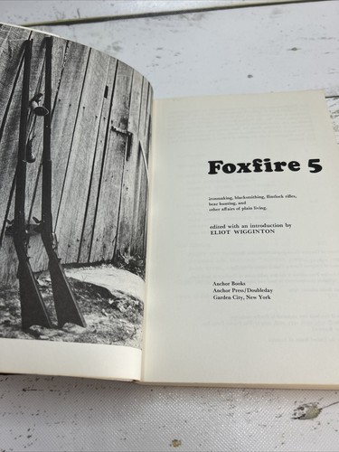 VTG 1979 Foxfire 5 Plain Living Softcover Book Eliot Wigginton Blacksmithing - Bild 8 von 10