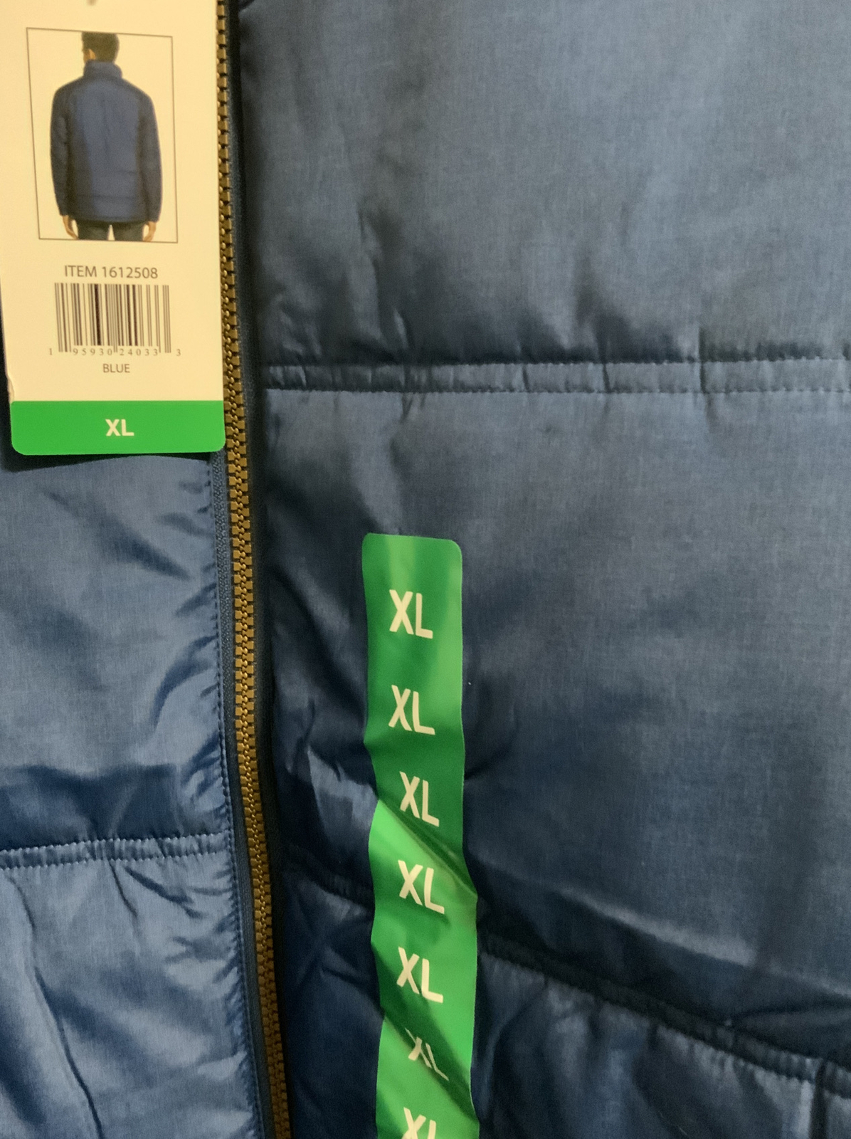 ♨️ Weatherproof Vintage Men’s Fleece Lined Puffer Jacket BLUE (XL)🆕 eBay