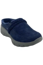Skechers Easy Going Water Repellent Suede Clogs Darling Thing Navy