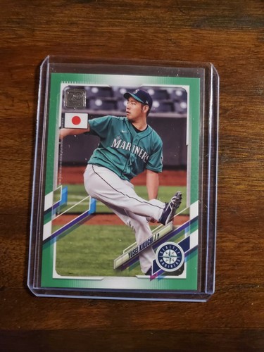 YUSEI KIKUCHI 2021 Topps Japan Edition Jade Green 58/75 MARINERS #73 SP Parallel