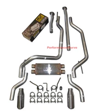 Fits 09 - 20 Toyota Tundra Performance Dual Exhaust Kit w/ 18" Magnaflow Muffler