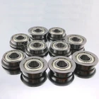 10 x F686zz Mini Metal Double Shielded  Flanged  Ball Bearings (6mm*13mm*5mm)