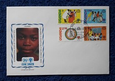 Uganda FDC Międzynarodowy Rok Dziecka 1979 Mi nr 242/45
