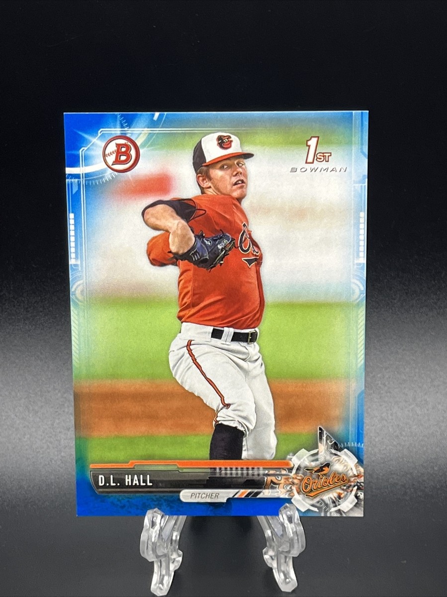 2017 Bowman Draft D.L. Hall #BD-82 1st Blue Parallel Card #
