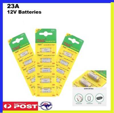 12v R23a 23A 21/23 A23 23A 23GA 12V Alkaline Battery for Garage Car Remote Exp ...