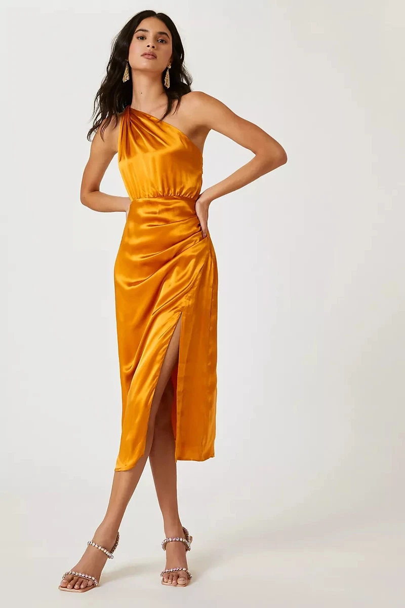 Silk midi dress store uk