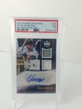 2018 Diamond Kings Yoan Moncada Triple Material Sig Auto #TMS-YM 1/15 PSA 7 NM