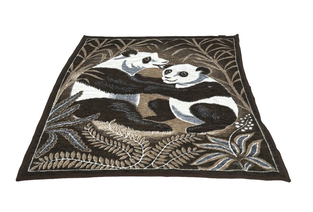Vintage Biederlack Panda Blanket Made In Germany 72x58 Acrilan 2 Pandas Playing Vintage Biederlack Panda Blanket Made In Germany 72x58 Acrilan 2 Pandas Playing