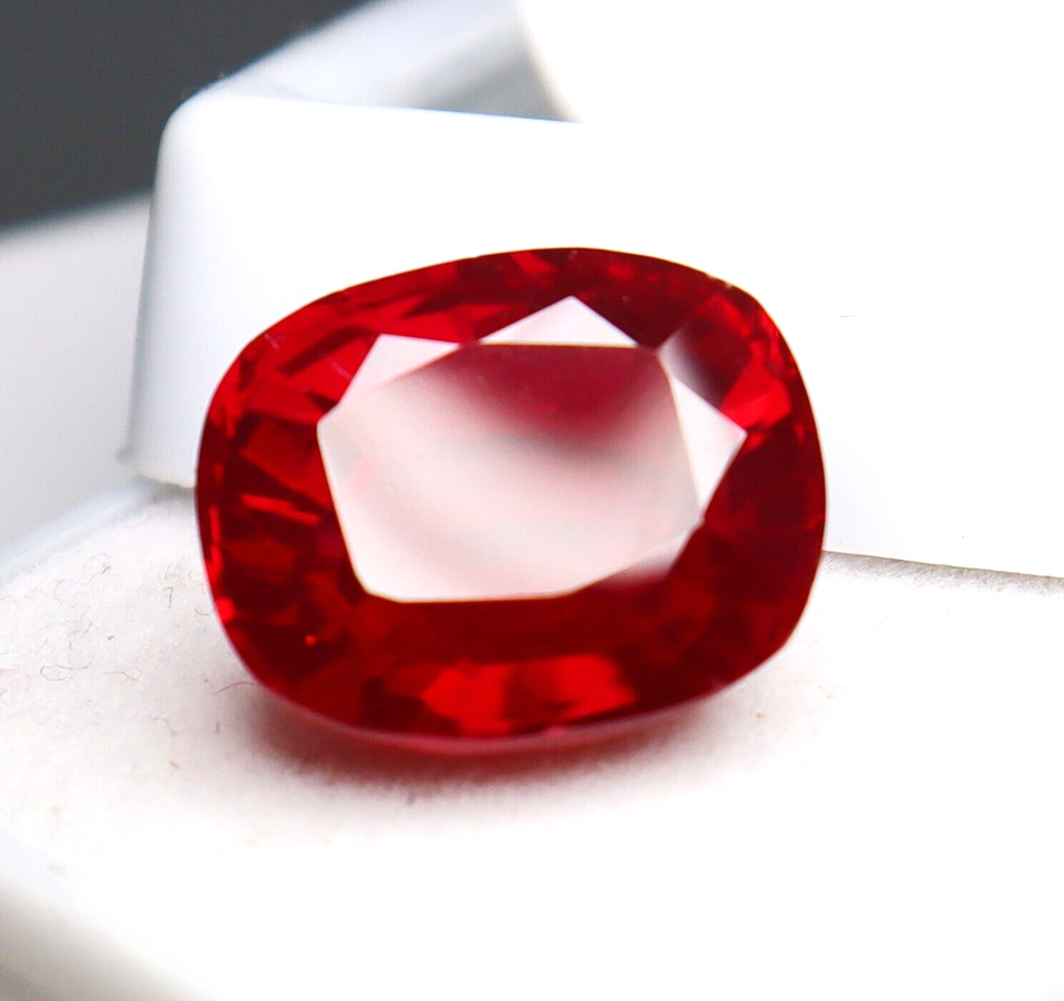 10.20 ct Certified Loose Gemstone BURMA Pigeon Blood Red Ruby Cushion