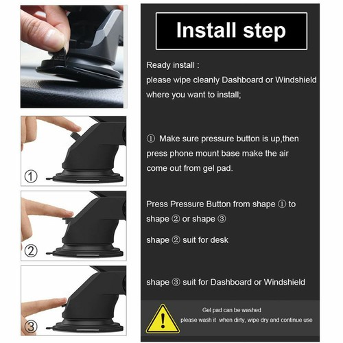 Universal Car Windshield Suction Cup Holder Dash Mount Stand for Cell Phone GPS - Picture 9 of 12