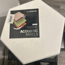 Lot de 18 panneaux acoustiques hexagonaux noirs 12"X10"X 0,4" auto-adhésifs insonorisés / 36