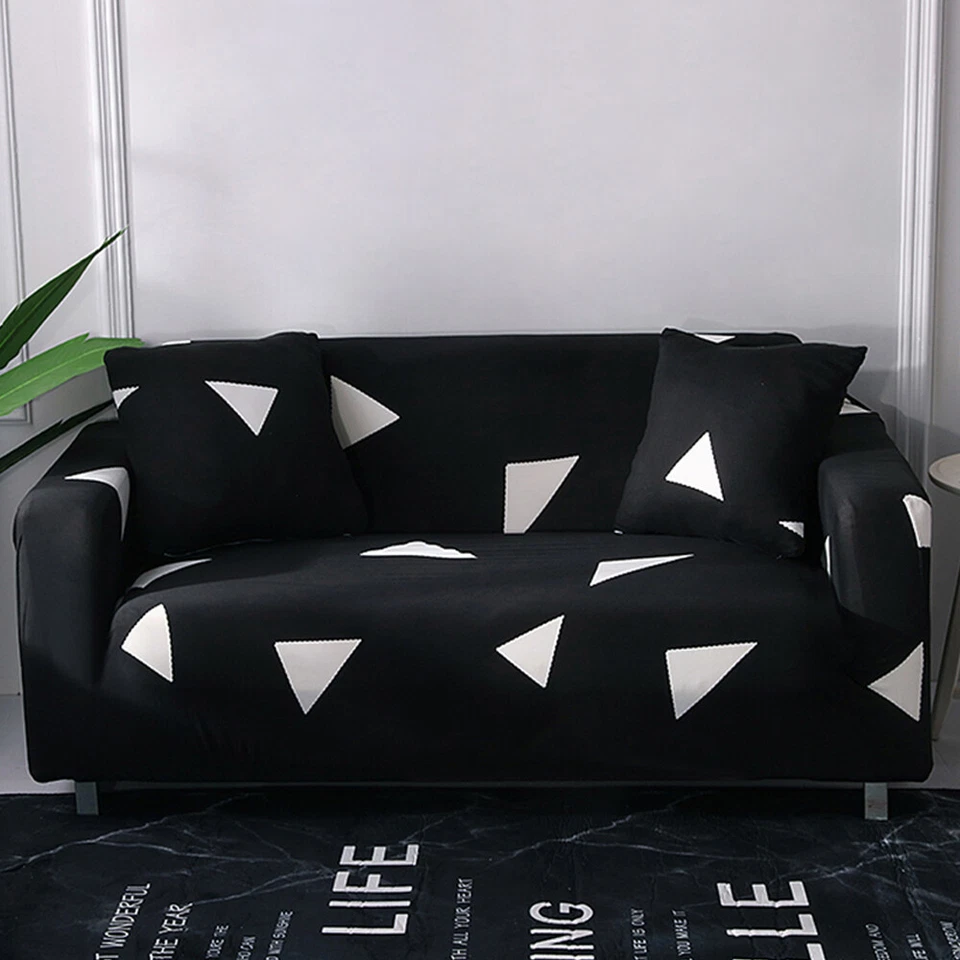 Защитные чехлы с принтом на диван из спандекса эластичные чехлы на диван мебель - Изображение 3 из 4