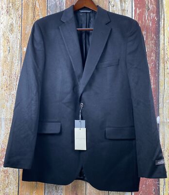 NWT Williams & Kent  X  Jack Victor Men's Black Cashmere Sport Coat Jacket 44 L