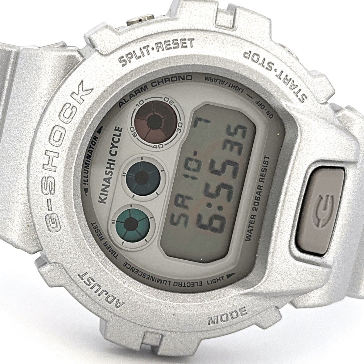 G-Shock X KINASHI CYCLE SILVER Casio dw6900 Watch Bicycle Dw-6900fs rare beauty