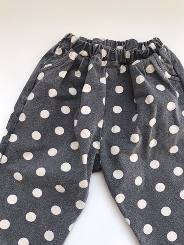 Vintage Toddler Girls 80s Bubble Polka Dot Print Pants Toddler Handmade - Picture 2 of 6