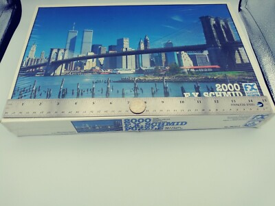 2000 F.X. Schmid Puzzle Vintage Manhattan Skyline Twin