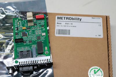Metrobility R141-14 Radiance Card TX to FX SM/SC Ethernet Fiber Media ...