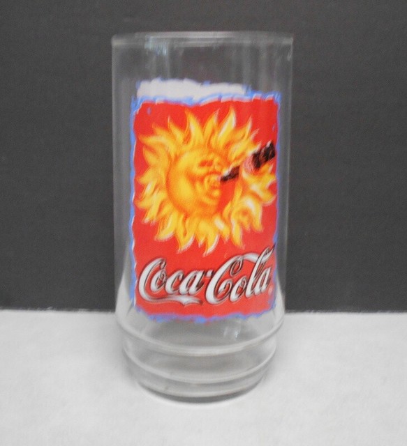 Sun Drinking a Bottle of CocaCola Summer 1995 Vintage Red/Orange Coke