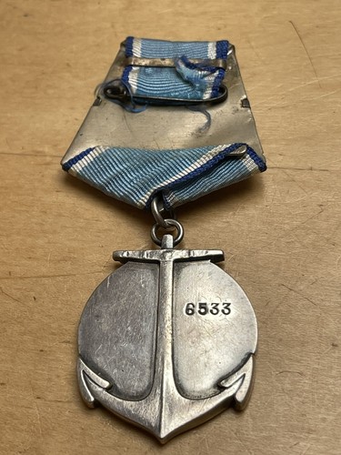 URSS, SOVIETICO, WWIII, MEDAGLIA D'ARGENTO DELL'AMMIRAGLIO USHAKOV, PREMIO # 6533. - Foto 5 di 9