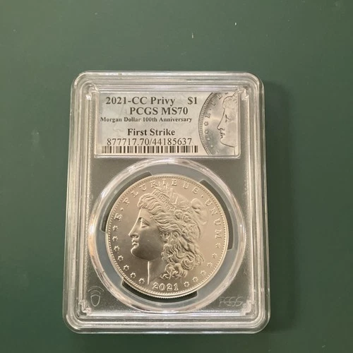 PCGS MS-70 FIRST STRIKE! 2021-CC  MORGAN DOLLAR