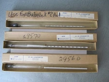 Lot of 3 SP. GR. Hydrometer #31120, 31122 & 31264