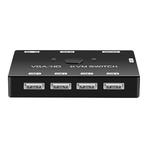KVM- VGA+-Kompatibler 1080P-KVM- mit USB 2.0-Anschluss für 2 Hosts, die Sic3549 - Bild 2 von 10