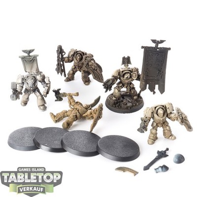 Dark Angels - 5 x Deathwing Command Squad - teilweise bemalt