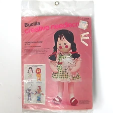 Vtg Bucilla Dorothy & Toto Doll Needlecraft Kit 2374 Wizard of Oz