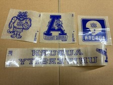 Auburn University Window Decal Lot Vintage Auburn Tigers Decal Lot