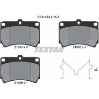 Textar 2165404 Bremsbelagsatz FüR Mazda KIA 323 C 323 S 121 323 F Demio 323 P