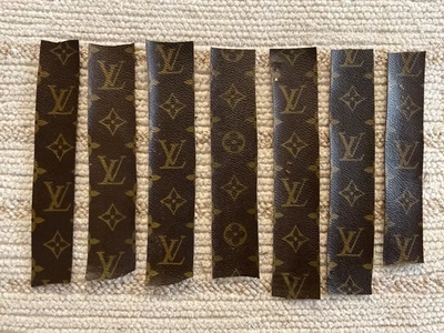 Louie Vuitton Schnitt Schrott Stoff Material Reparatur Ersatz Wiederverwendung Handwerk Menge 7 - Bild 1 von 4