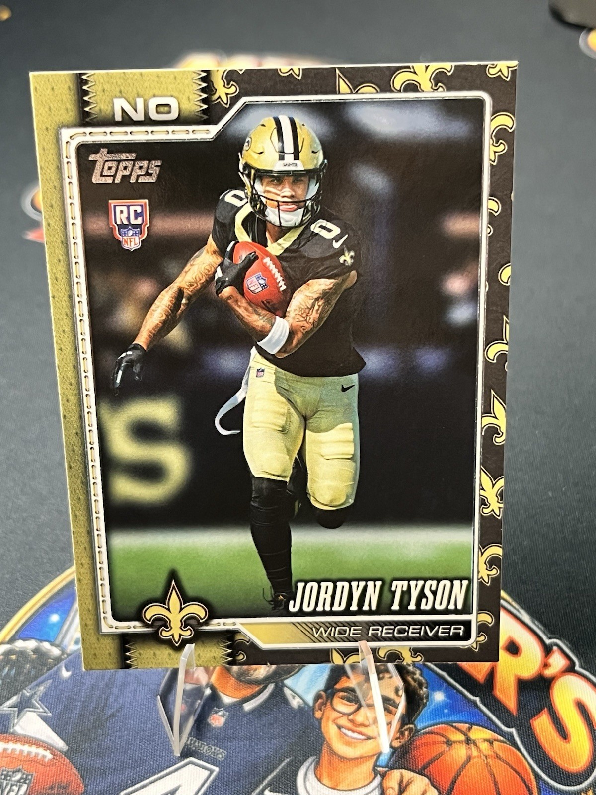 Topps 2026 Jordyn Tyson RC Rookie Team Border SP Variant #320 New Orleans Saints