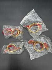 4 Vtg Brass French Horn Musical Instrument Christmas Ornaments Lot New Old Stock