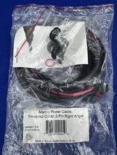 OEM Garmin 6000/7000/8000 Series 2-Pin Power Cable W/ Threaded Connector