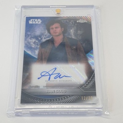 Star Wars Hyperspace Alden Ehrenreich Han Solo /25 Auto 2025 Topps Chrome AV-ALD