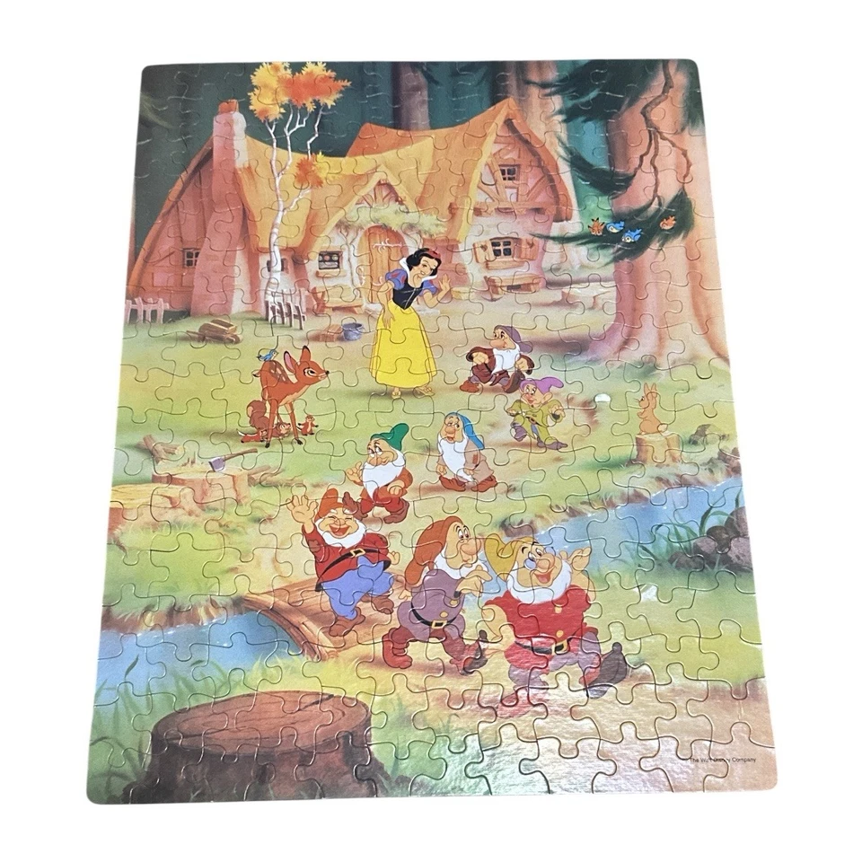 Rompecabezas Completo Disney Blancanieves 7 Enanos Dorado 200 Piezas Foto 2 de 4