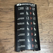 Bowflex PR3000 Placard Plaque Sign Name Plate Replacement Part FREE SHIPPING