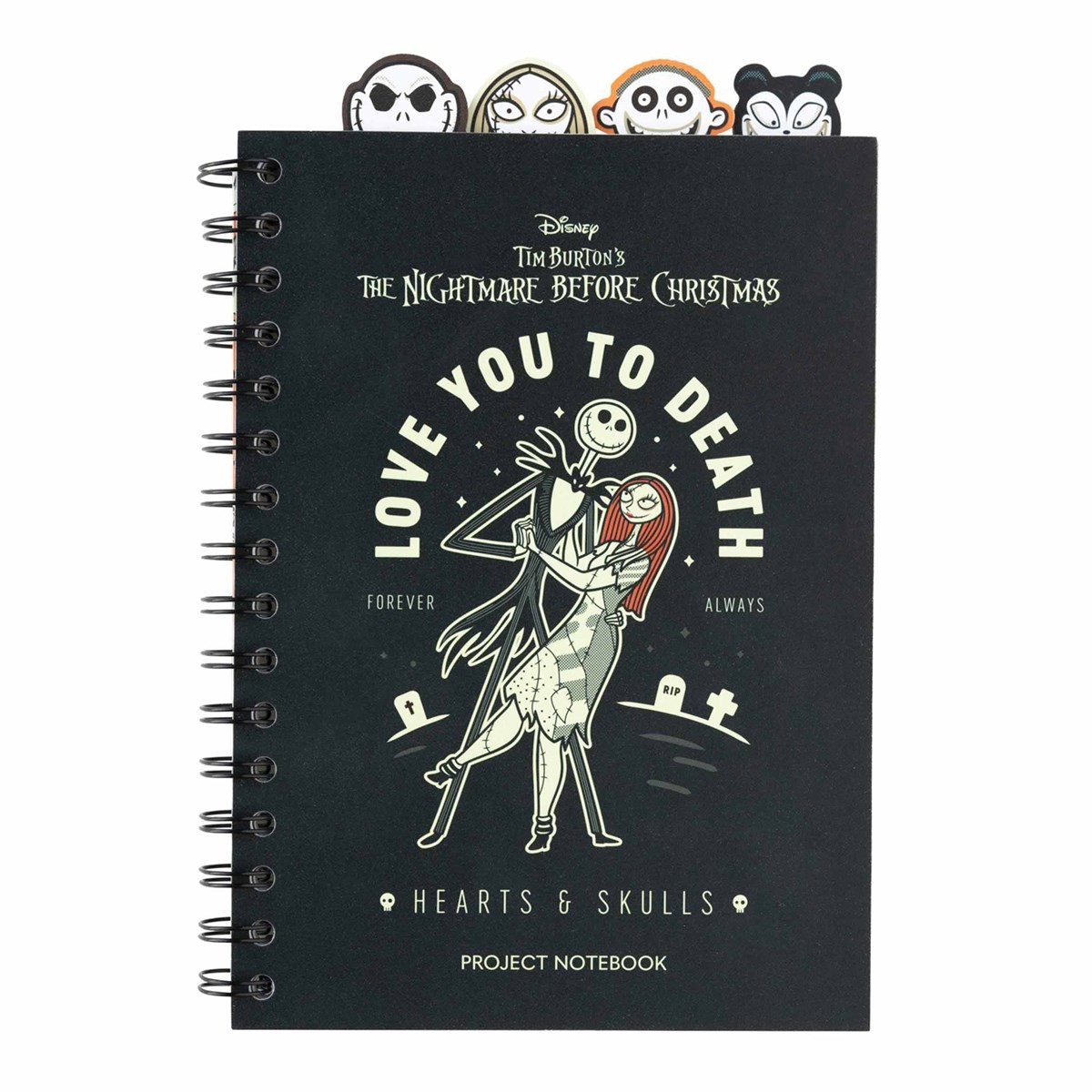 Disney, Nightmare Before Christmas A5 Project Notebook, Notebooks, Gift