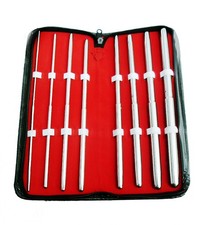 Pratt Uterine Dilator Set of 8 PCS Straight 13-43 FR Gynecology Surgical Inst