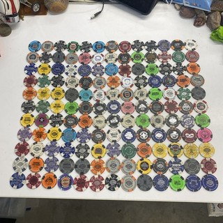 Harley Davidson Lot of 143 Poker Chips Misc. Locations