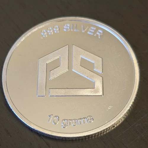 10 Gram Pan Silver, Bohr’s Atomic Structure Of Silver, .999 Fine Silver