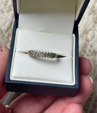 Cluster-Band 9 kt Gold - Größe L