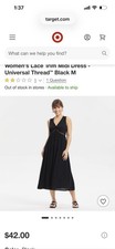 Target Black Summer Dress Size Medium A-Line Sleeveless -sells for 42.00!