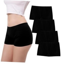 Boy Shorts Underwear For Women Nylon Boyshort 4 Pack Small 4pack Nylon-4black
