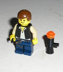 Lego Star Wars HAN SOLO Minifigure Dark Blue Legs from 4501 Mos Eisley Cantina