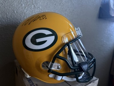 Full Size Green Bay Rep Helmet Signed By Devonte Adams  COA  Shwartz Sports Mem