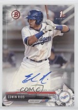 2017 Bowman Retail Prospect Edwin Rios #PA-ER Auto 4al